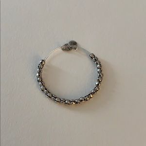 Alex and Ani Silver Beaded Bangle